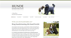 Desktop Screenshot of hundekommunikation.dk
